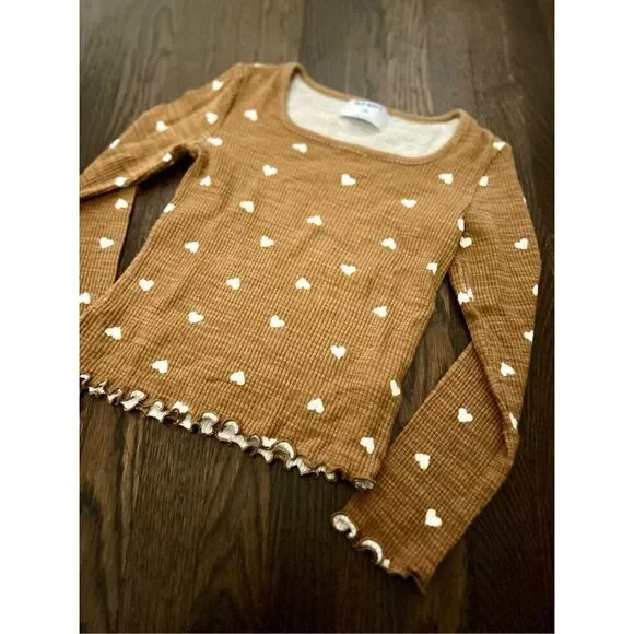 NEW OLD NAVY Girls M(8) Cozy Rib-Knit Long-Sleeve Printed Top BUY 2 GET 1 FREE - Picture 2 of 5